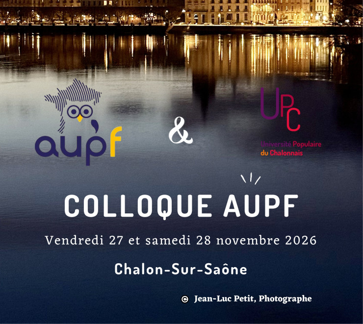 Colloque 2026 à Chalon-sur-Saône